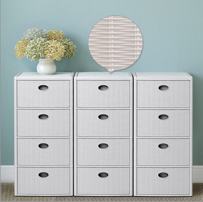 仿藤编衣物收纳柜StefanPlast