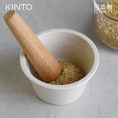 日本kinto食物研磨器捣蒜器陶瓷