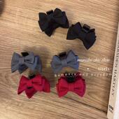 面料立挺蝴蝶结小抓夹 精致miu系 西装 卡子侧边小碎发精灵耳发夹