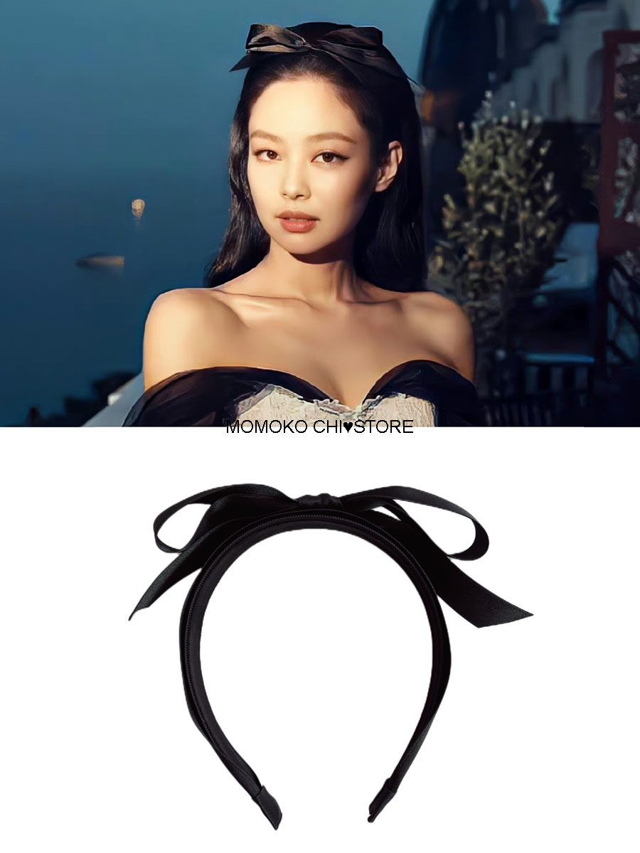 手作精致优雅简约香风Jennie同款蝴蝶结发饰 发卡发箍女2025新款