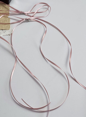 芭蕾风粉色细丝带飘带蝴蝶结发夹边夹侧边小夹子公主头饰2025新款