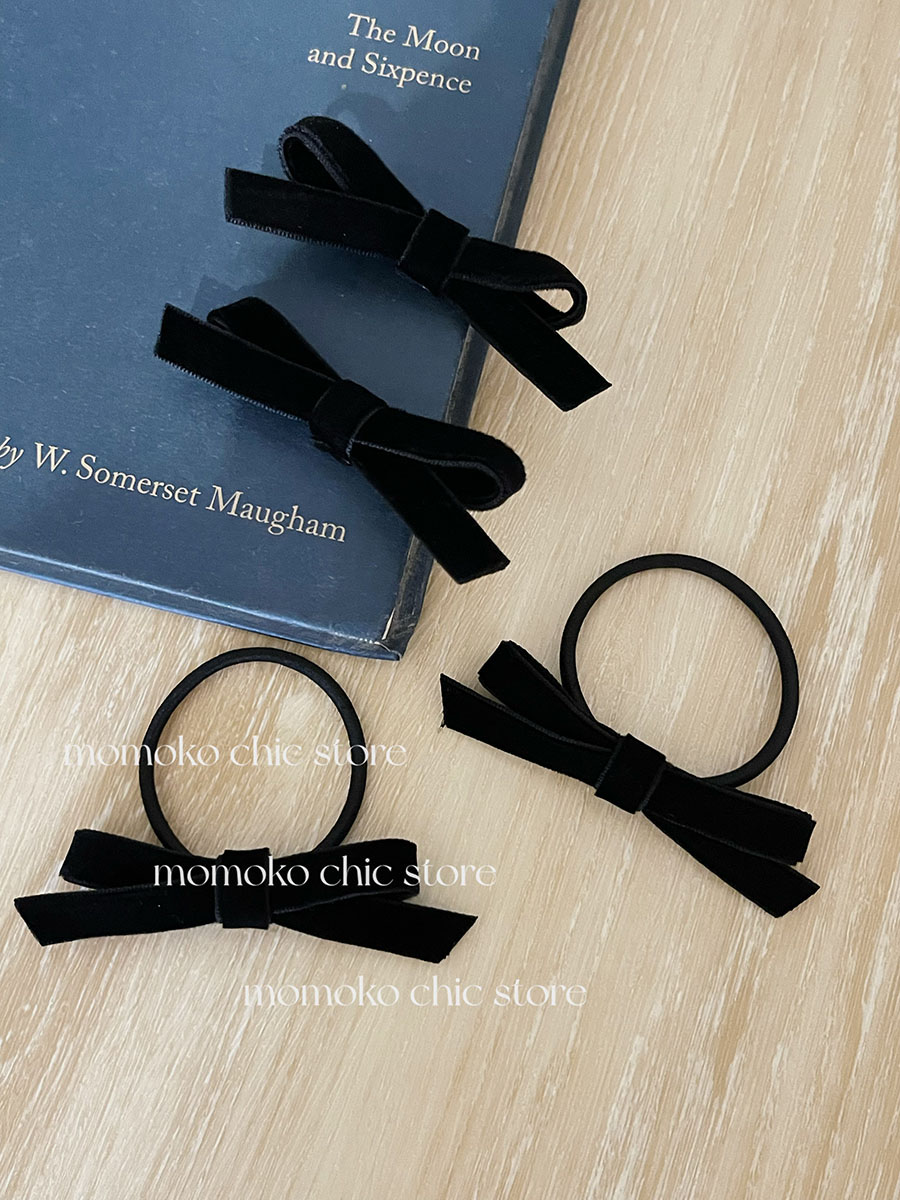 发夹刘海夹丝绒头绳女扎马尾