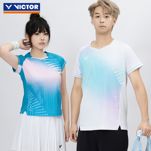 VICTOR威克多羽毛球服男女款T-61011吸汗透气舒适运动T恤T-60011