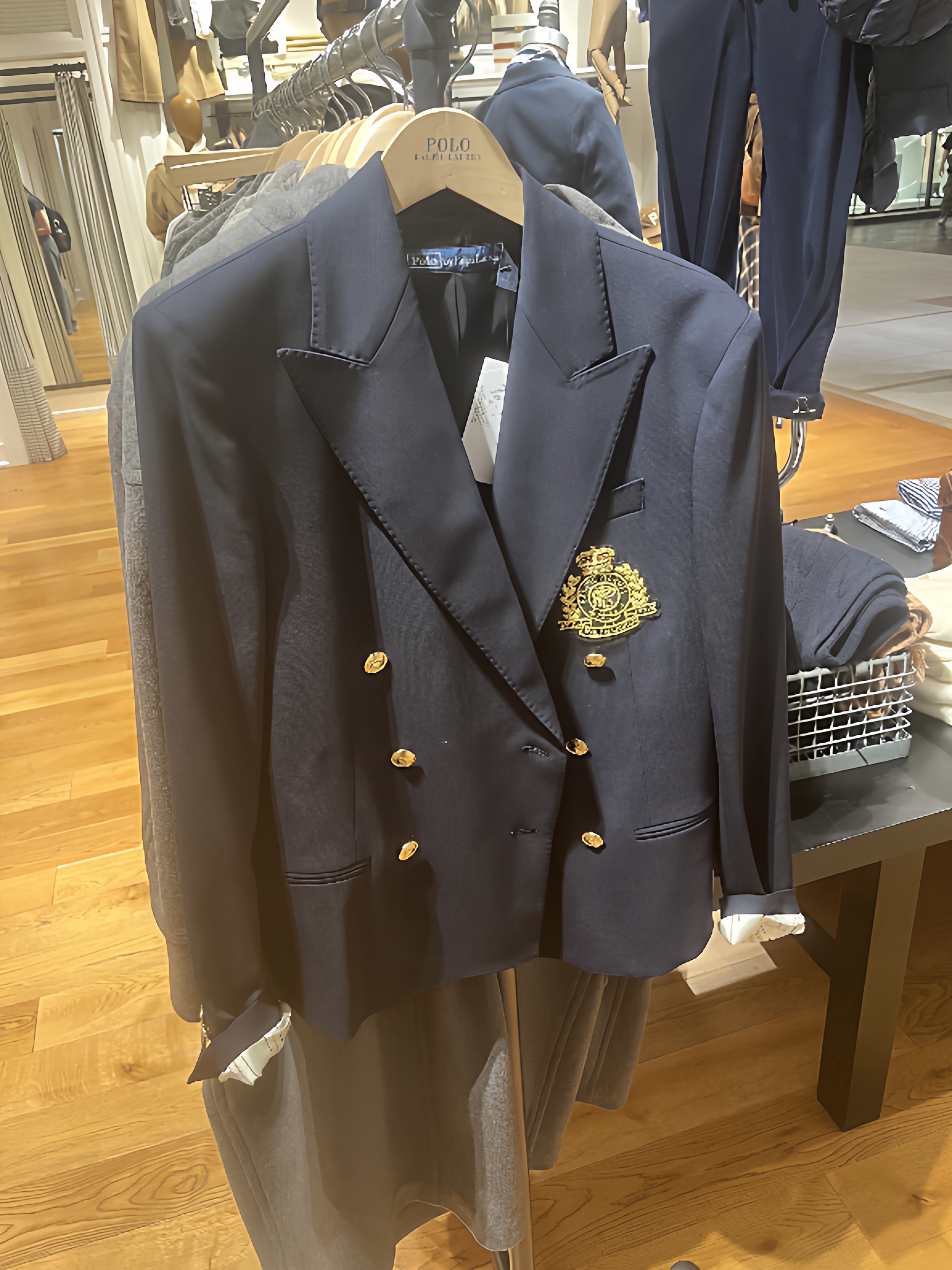 日本采购polo拉夫劳伦女士小西装M4号张婧仪杨超越同款