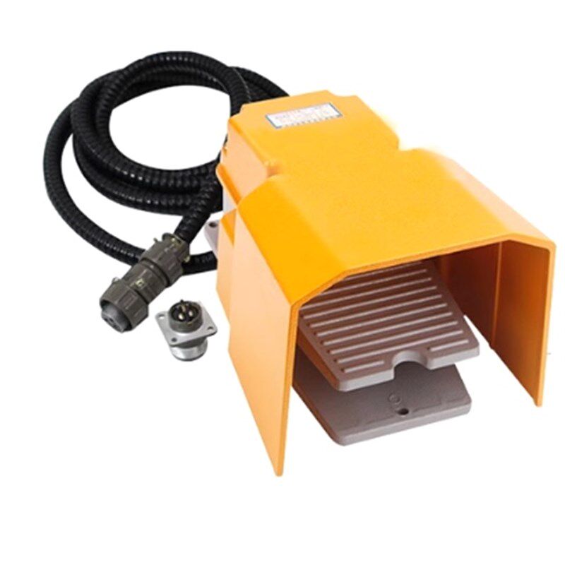 拍前询价带线脚踏开关带航空插头插座折弯机床剪板机冲.床脚踩议