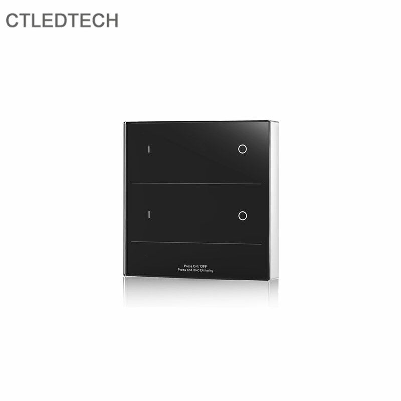 拍前询价T20-2k墙壁安装触摸面板遥控器 RF2.4G 2区域调光 单议价