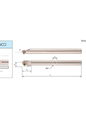 拍前询价弹簧钢n镀镍白色高强度刀杆SDWC议价