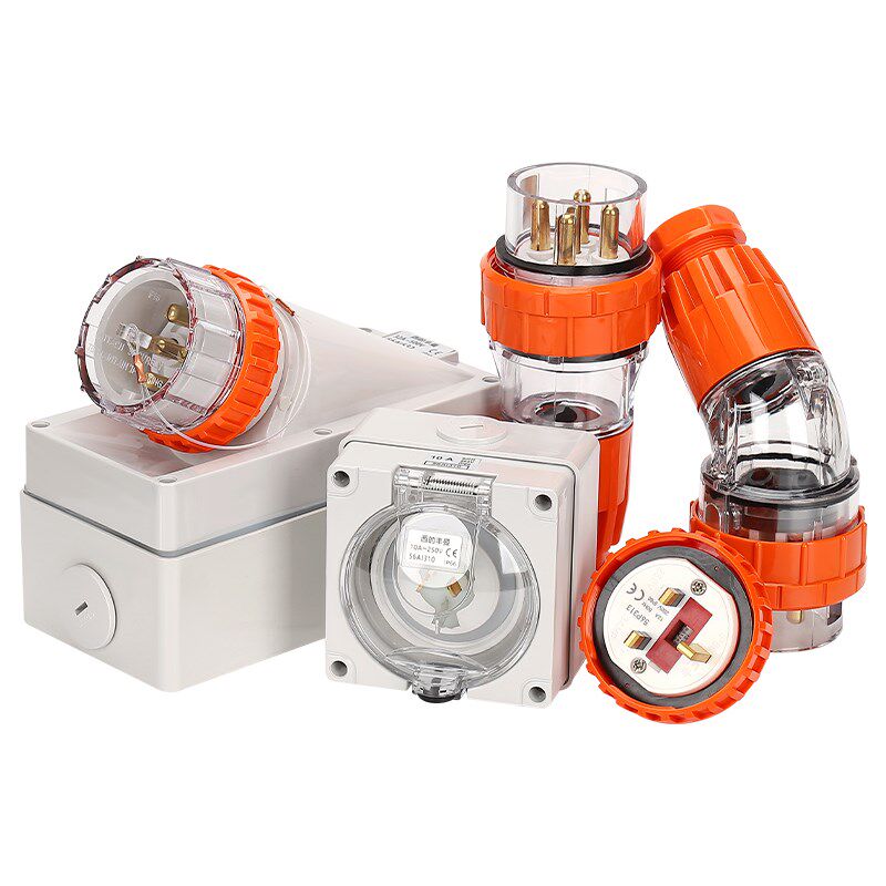 拍前询价西的丰曼户外工业s防水澳标插头座56P432三相32A四芯议价