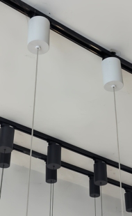 导轨式移位吊灯具改装升降器手拉高度调节上下伸缩悬停DIY配件