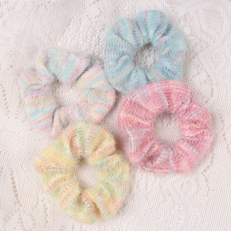 秋冬韩国新款毛绒大肠发圈