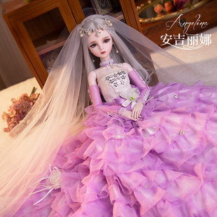 娃之恋芭sd大手工改妆人形关节玩偶60厘米婚纱公主娃娃公仔摆件cm