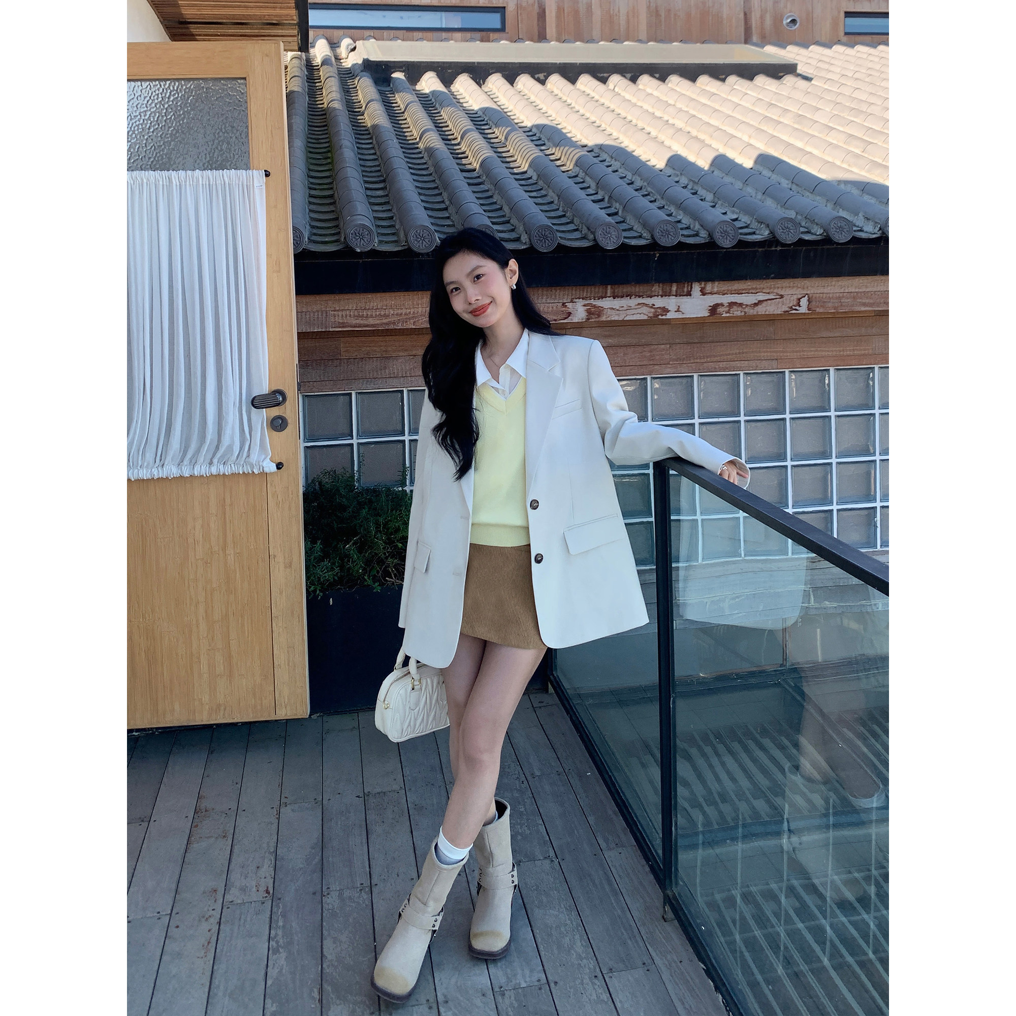 西装外套高级感宽松气质休闲西服