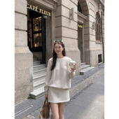 MULVAN 现货7折 灰色运动半身裙女休闲风高腰包臀卫衣裙