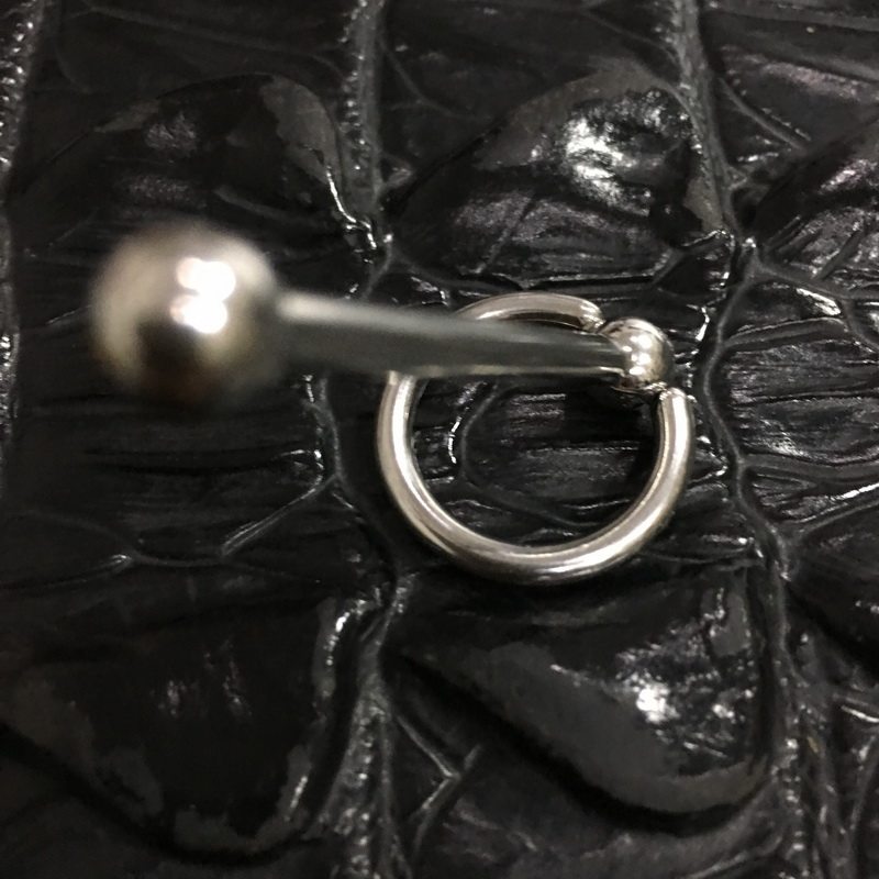 15年老店穿环时尚穿刺体环饰品钛钢男性免穿孔阴环圆环直杆大炮pa