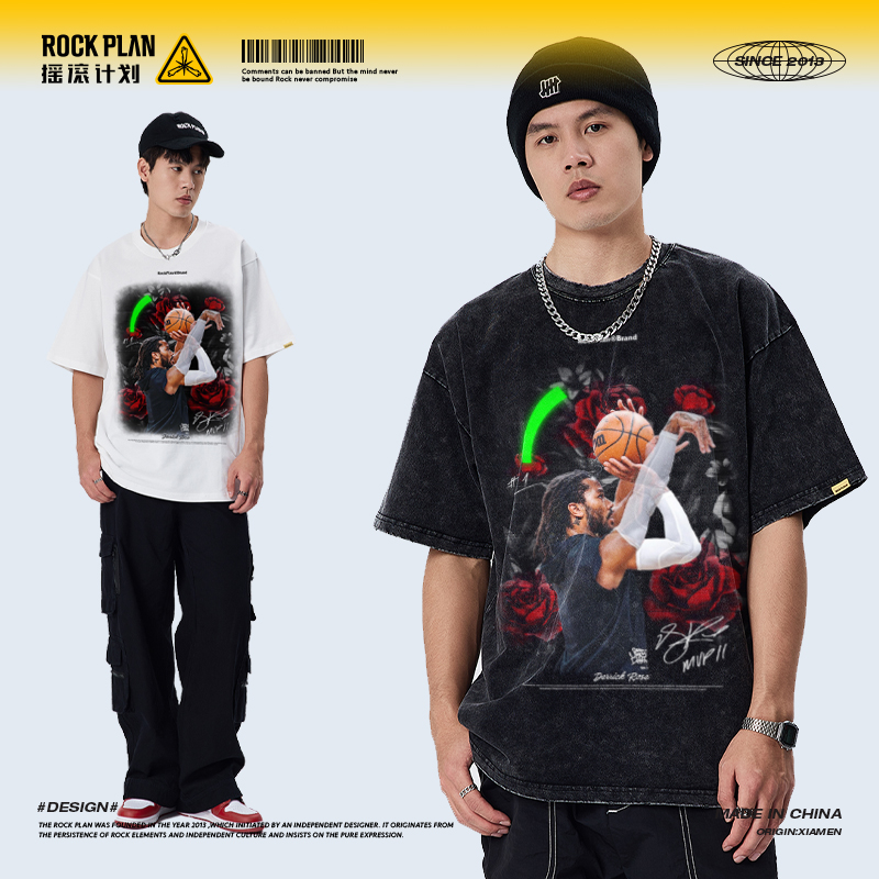 摇滚计划短袖美式青年潮T恤纯棉