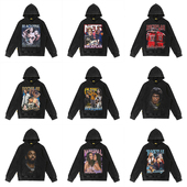 摇滚计划连帽卫衣男美式 球星合集 复古罗斯莫兰特詹姆斯库里潮