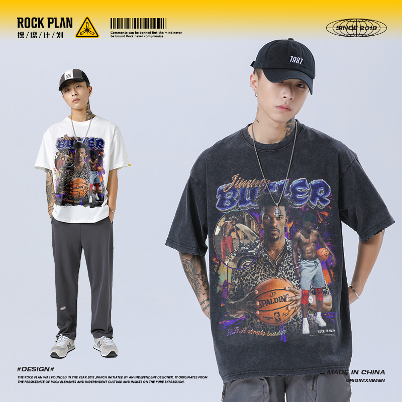 摇滚计划热火吉米巴特勒t复古