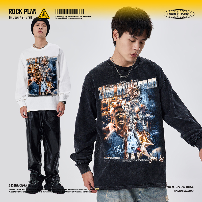 摇滚计划短袖美式青年潮T恤纯棉