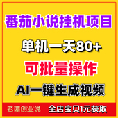 2023新番茄小说挂机项目详细视频教程玩法单机一天80 可批量操作