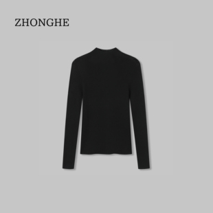 25秋冬德国扬子纱羊毛无缝一体打底针织衫 ZHONG 滕捣捣 女