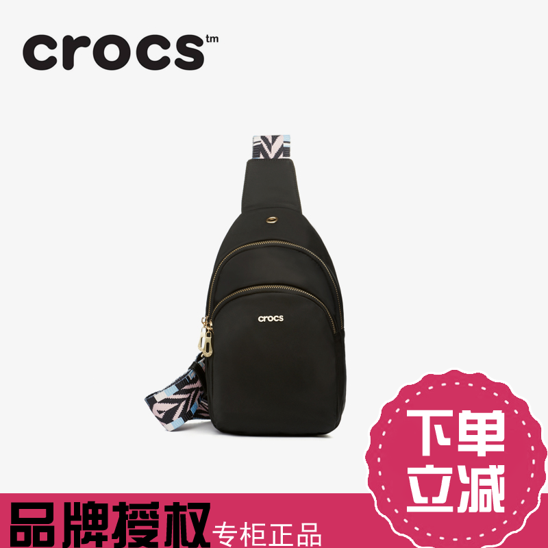 美国crocs新款2019春夏休闲宽肩带胸包女尼龙运动时尚潮流斜挎包在类目 箱包皮具/热销女包/男包, 女士包袋中 - 来自Buy2taobao.com提供专业的淘宝代购服务
