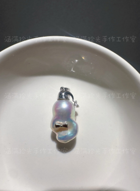 炫彩光巴洛克阿飘小动物纯银吊坠