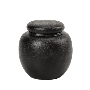 粗陶小蛋罐中药粉茶膏小罐陶瓷茶罐小号密封罐迷你茶盒袖珍茶叶罐