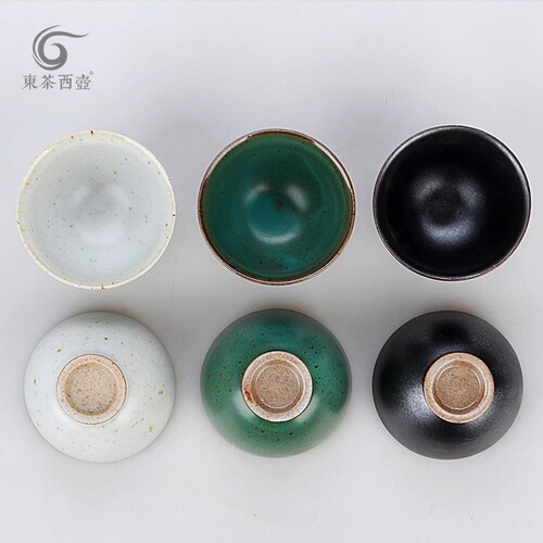 东茶西壶陶瓷复古风窑变品茗杯