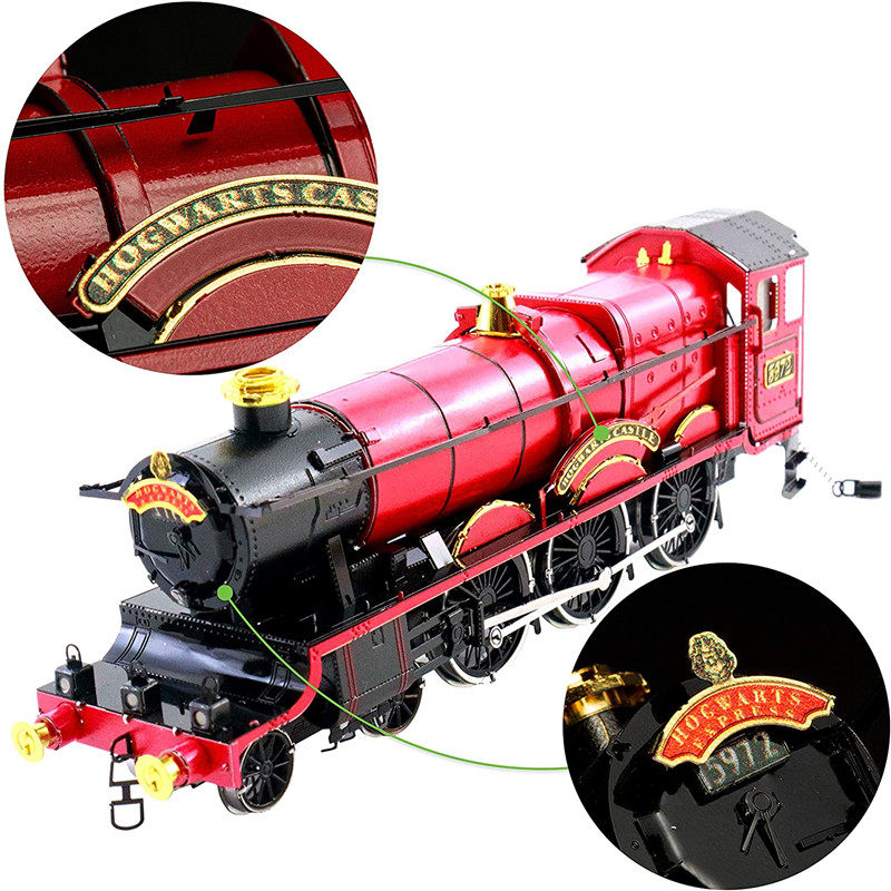 代购联名哈利波特周边霍格沃茨特快列车3d金属模型立体益智拼图