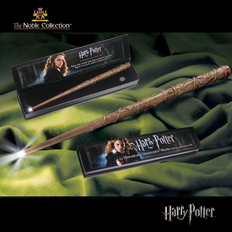 美国代购正版哈利波特周边赫敏格兰杰魔法杖发光cos魔杖魔法棒