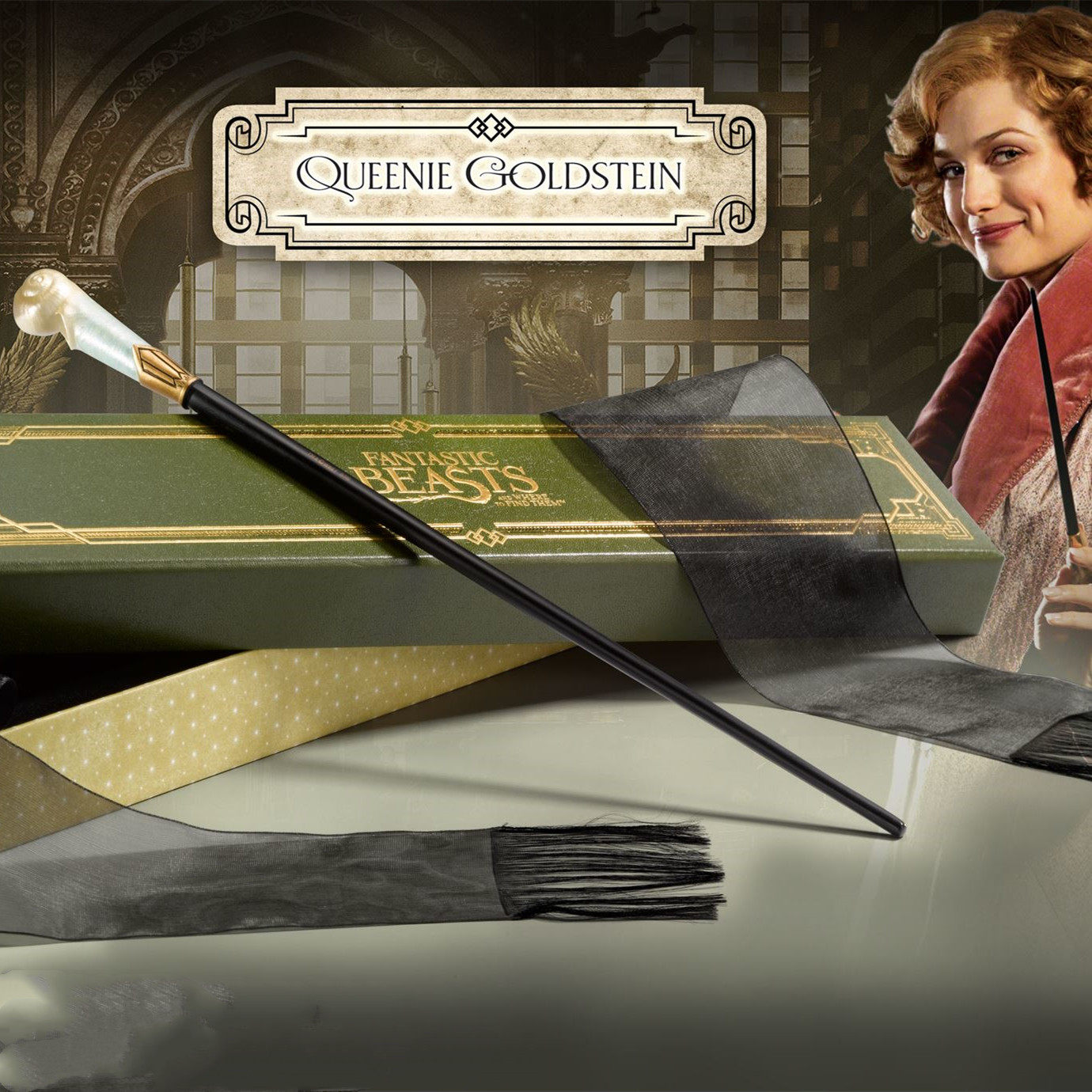 美国代购华纳正版神奇动物在哪里周边魔杖奎妮魔法棒cos魔法杖