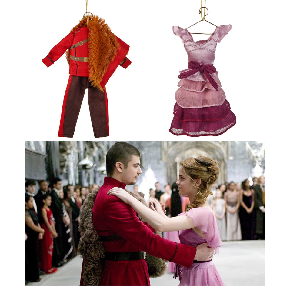 环球影城哈利波特周边赫敏维克多芙蓉金妮圣诞舞会晚礼服小挂件