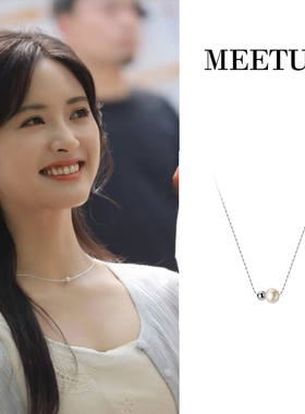 首发！但愿人长久沈月周渔珍珠项链通体S925纯银锁骨链轻奢高级感