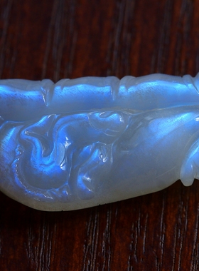 老货一枚！超值——◆节节高升◆蓝色光晕月光石长龙吊坠