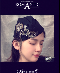 原创设计蒸汽朋克帽子时尚哥特亚文化秀场模特配饰船帽船型帽