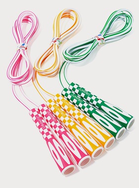 【现货】韩国正品儿童跳绳 不扭绳 安全 初学三色 可调节KSY115