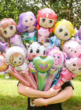 学校运动会卡通生日手持棒气球