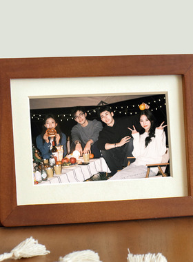 相框摆台定制洗照片加打印做成相册空框高级感摆件6寸8展示架礼物