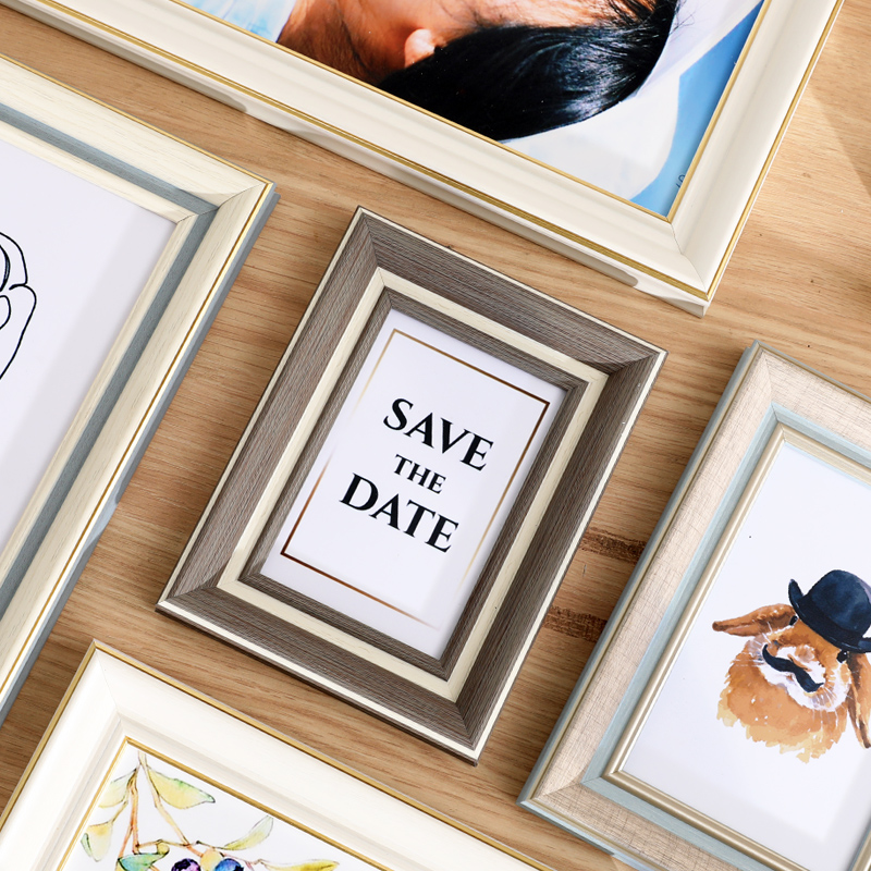 北欧相框摆台洗照片打印加做成相册框挂墙5 6 7 8寸桌面定制摆件