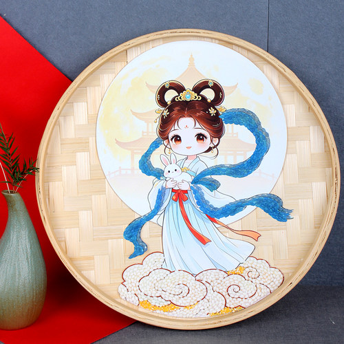 中秋节手工diy粮食种子材料制作