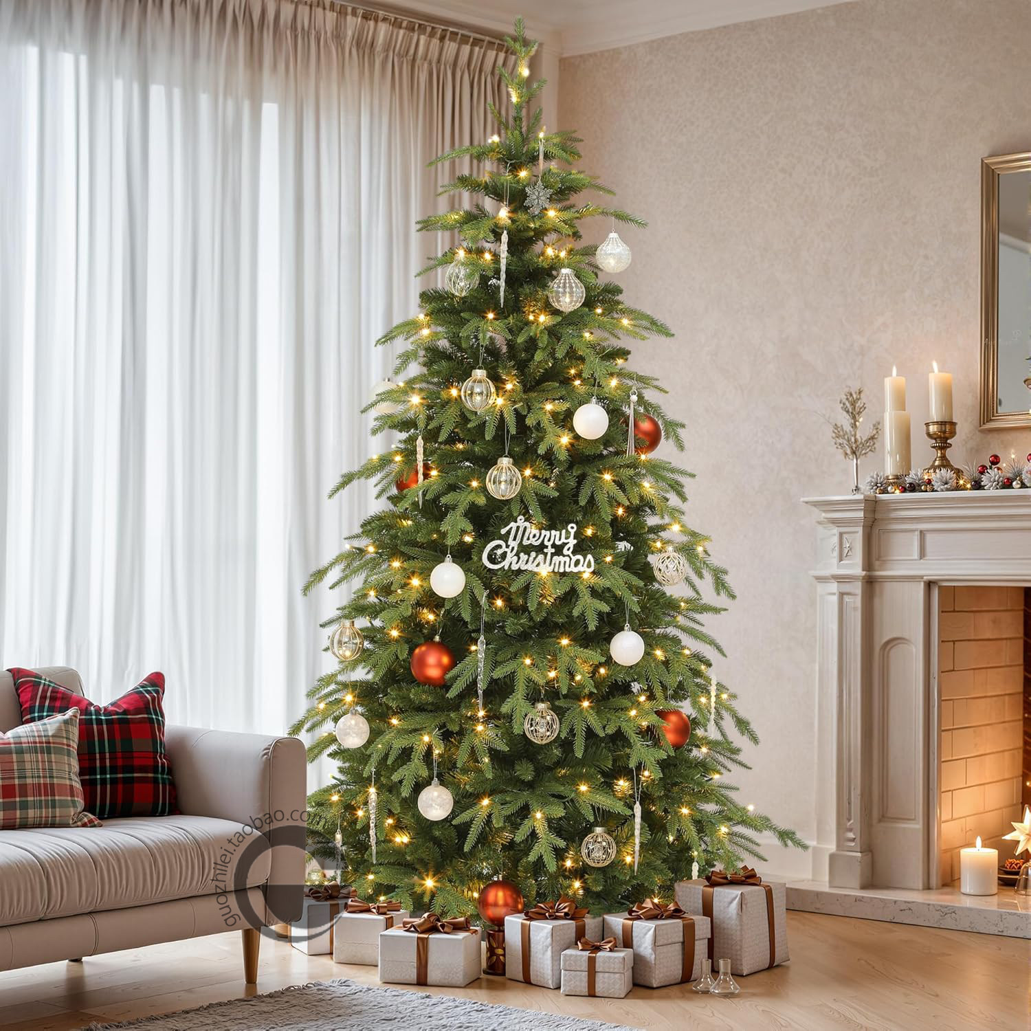 【不占空间】新款PE瘦型圣诞树