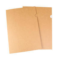 10 L-shaped folders, a4 single-page insert bag, thickened 337g acid-free kraft paper file case, custom-made printed l thumbnail 3