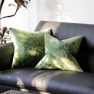 热卖北欧简约冰花绒抱枕套家居亲肤材质天鹅绒沙发靠垫套
