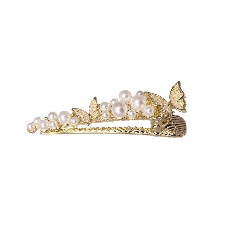 珍珠蝴蝶发夹女春夏森系刘海夹子精致仙女一字夹侧边发卡精致头饰,饰品/流行首饰/时尚饰品新,民族风发饰,淘宝优惠券,粉丝福利购,淘宝优惠卷