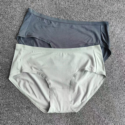 【重新定义无感】两条 60支兰精莫代尔柔滑女士内裤 7A真石墨烯裆