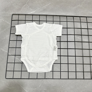 薄款 包屁衣夏季 纯棉三角连体睡哈 宝宝短袖 日系新生婴儿儿衣服52码