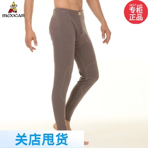 亏本处理稻草人男士秋冬中厚款发热秋裤膝盖贴层护膝棉毛裤12941