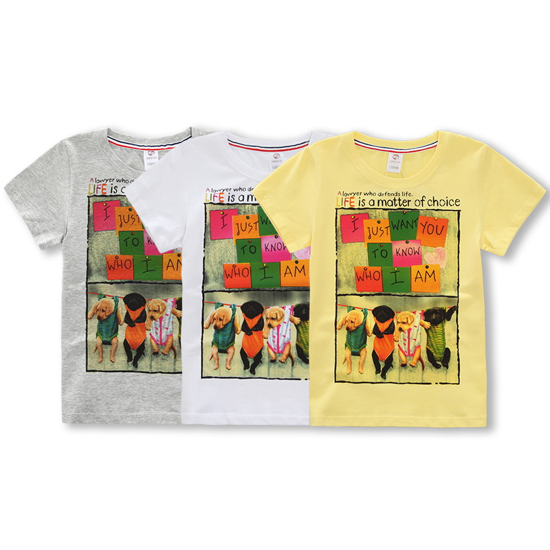 久岁伴包邮莱卡棉夏款短袖童装