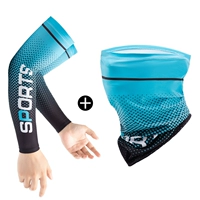 Спортивная шелковая маска, нарукавники, комплект, 2 предмета