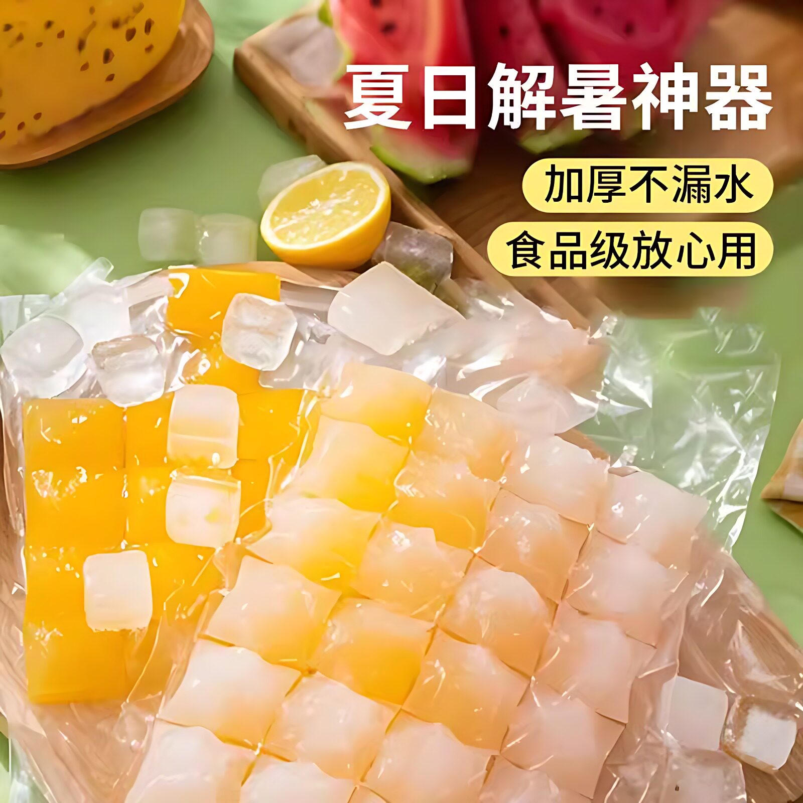 一次性小格冰格袋注水密封冷冻冰块模具食品级分装袋磨具家用冰袋